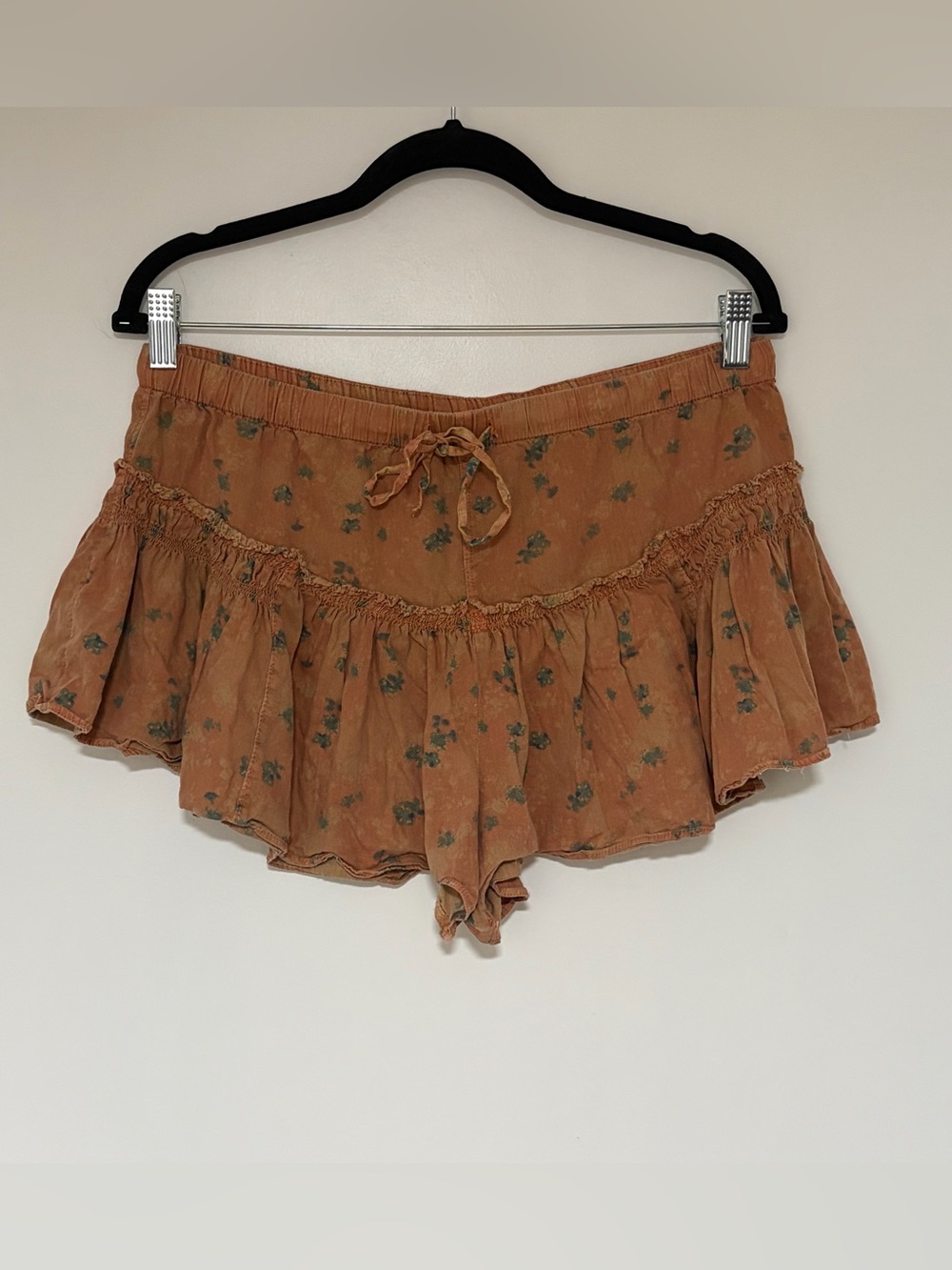 Free People Callista Orange Flowy Shorts Size Small